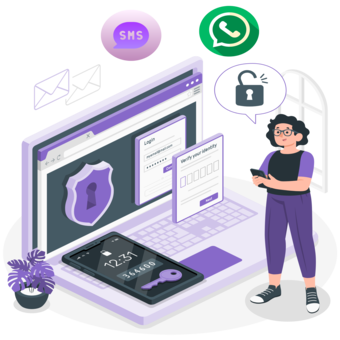 interface for entering an otp code