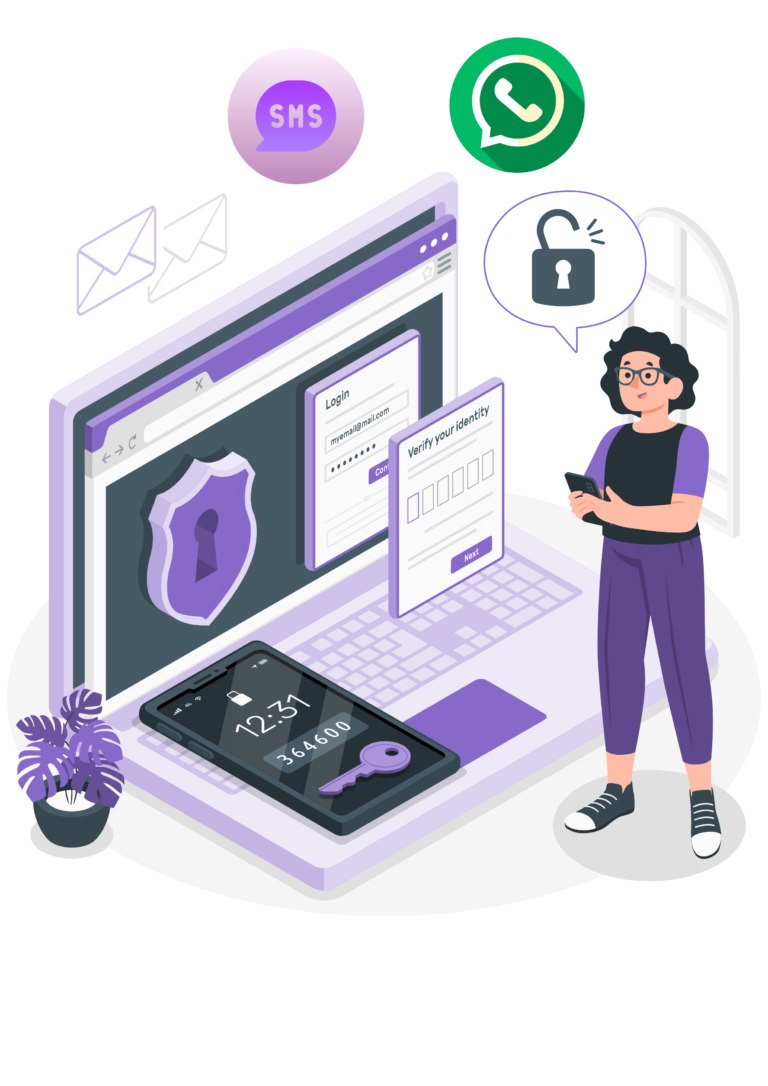 interface for entering an otp code